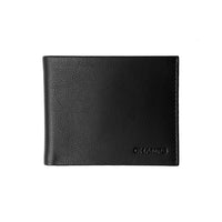 Champs Leather RFID Slim Wallet - Black-Genuine Leather