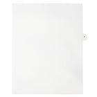 Mark Maker Legal Exhibit Index Tab White Single Tabs, 1/15th Cut, Letter Size, No Holes, Letter F, 25 Pack-White Single Tabs, 1/15th Cut