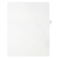 Mark Maker Legal Exhibit Index Tab White Single Tabs, 1/15th Cut, Letter Size, No Holes, Letter F, 25 Pack-White Single Tabs, 1/15th Cut