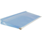 JAM Paper #10 Plastic Envelopes with Zip Closure, 5 x 10, Blue Poly, 108 Pack (921Z1BUB)-Opening: booklet