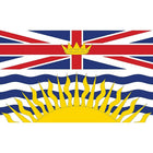 Provincial Flag, British Columbia, 4" x 6", 12/Pack-4" x 6" flag, rectangular shape