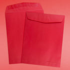 JAM Paper 9 x 12 Open End Catalog Envelopes, Brite Hue Red Recycled, 100 Pack (80329)-Material: sturdy paper