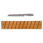 Luciano Gourmet Bamboo Cutting Board with Bread Knife, 20 inches, Bamboo-Material: cutting board is made of high-quality, durable and natural bamboo and bread knife is made of premium quality, sturdy stainless steel