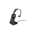 Jabra Evolve2 65, Link 380a, Mono UC with Stand Headset - Black-Wireless On-Ear Headset