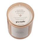 Gry Mattr Glass Candle - Orange Flowers  - 10 oz-premium soy wax candle