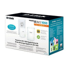 D-Link Powerline AV2 1000 Gigabit Network Starter Kit-Built-in power saving feature reduces power usage