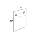 Azar Displays 22" x 17" Large Acrylic Poster Frame (182737)-Acrylic