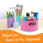 Learning Resources Create-A-Space Mini-Center Pastel - Pack of 2-Includes 3 removable compartments in each center for pens, markers, and other essential supplies!