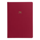 Letts Undated Icon Plan Ahead 5 Year Diary - 8 1/4" x 5 3/4" - Red-Red hardback smooth luxury coated paper cover