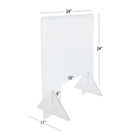 Eddie's Plexiglass Acrylic Protective Shield - 24"W x 24"H - Clear-24" Wide x 24" High