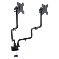 Allsop Dual Monitor Motion-Adjustable Arm - Black-Full-motion adjustment offers different viewing angles and focal lengths