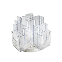Azar Displays 12-Pocket Revolving Trifold Brochure Holder (252811)-Brochure holders