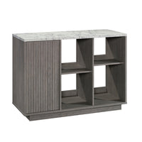 Sauder East Rock Accent Storage with Door - Ashen Oak-Accommodates up to a 50" TV weighing 50 lb or less