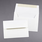 JAM Paper A2 Invitation Envelopes, 4.38 x 5.75, Strathmore Bright White Wove, 1000 Pack (191151B)-Opening: Booklet