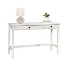 Sauder 47"W County Line Desk - Soft White- Two drawers feature metal runners and safety stops