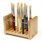 Chenille Kraft Wooden Paint Brush Stand, Each/Pack (ck-5148)-Paint brush stand for organizing small and large brushes