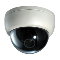 SeqCam Plastic Dome Colour Security Camera, 5" x 6" x 5", White-Advanced image sensor produces high resolution video at 700 TV Lines of resolution