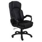 Brassex Linclon Executive Office Chair - Black-Ergonomic design with full back and head rest for complete support while you work