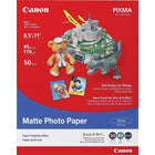 Canon Photo Paper, 8 1/2" x 11", Matte-Ideal for sharp, high-quality photo reproductions