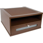 Victor Wood Monitor Riser, Mocha Brown (B1175)-Supports monitors up to 40 lb