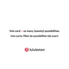 lululemon $50 Gift Card-Air Miles cannot be collected on Gift Card purchases