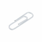 JAM Paper Colored Standard 1" Paper Clips - White - 3 Packs of 100-These colorful paperclips are great for organizing papers at home, school, or the office