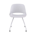 Humanscale Trea Office Chair - White-The waterfall-edge seat reduces impact to the back of the knees