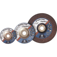 Walter Surface Technologies Depressed Centre Grinding Wheels - Stainless Type 27 - 12 Pack-Arbor Size 7/8"