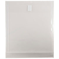 JAM Paper Open-End Plastic Envelopes, Letter, Clear, 12 Pack-Letter Open End Envelopes