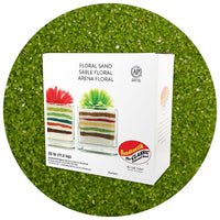 Sandtastik Floral Coloured Sand, 25 lb (11.3 kg) Box, Woodbine-Coarse grain with natural sparkle throughout
