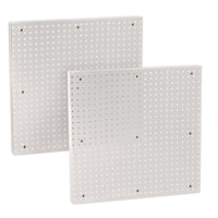 Azar Pegboard Wall Panel Storage Solution - 24" x 24" - White - 2 Pack-Sold in Packs of: 2 (Price is per single pegboard)