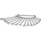 Gray Tools 19 Piece 12 Point Metric, Mirror Chrome & Satin, Combination Wrench Set, 9mm-36mm-Contains Sizes: 9, 10, 12, 13, 16, 18, 19, 21, 22, 23, 24, 25, 26, 27, 28, 29, 30 , 32, 36mm.