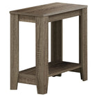 Monarch Specialties 3115 Accent Table - Dark Taupe-Extra shelf at the bottom for additional display or storage space