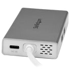 StarTech USB-C Multiport Adapter for Laptops, Silver/White-Provides 4K Ultra HD (3840 x 2160p) HDMI video output with 30 Hz refresh rate, two USB 3.0 ports, and a Gigabit Ethernet port