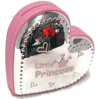 Elegance Little Princess, Heart Bank-Silver Plated Little Princess-Heart shaped Money Bank