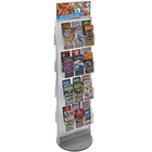 Azar Displays 2-Sided Revolving Brochure Display, Clear (700650-CLR)-Made from high impact styrene