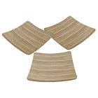 Cathay Importers Bentwood Square Tray, 10"W x 10" x 1.2"H, Light Brown, 3/Pack-Serving tray