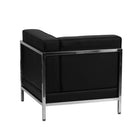 Flash Furniture HERCULES Imagination Series Contemporary Black Leather Right Corner Chair with Encasing Frame-Contemporary Style