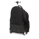 SWISSGEAR Wheeled 15.6" Laptop Backpack - Black-Organizer with key-fob, slots and a zippered pocket with dimensions suitable to secure ID-size RFID protectors