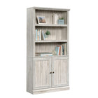 Sauder Miscellaneous Storage Bookcase With Doors - 5 shelves - 69.76" H - White Plank (426420)-5 shelves - 3 are adjustable