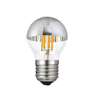 Northern Stars 84493 LED G16.5 4W Silver Bowl, Softwhite, 2700K Filament, 10 Pack-LED G16.5 Light Bulbs Silver Bowl