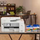Brother MFCJ5855DW INKvestment Tank All-In-One Inkjet Printer-Print on the go with the Brother Mobile App