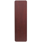 Flash Furniture 18" x 60" Rectangular High Pressure Mahogany Laminate Folding Training Table-Training Style Table