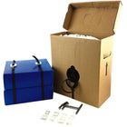 SPC Poly Strapping Kit with Poly Buckles - 1/2" x 3300' - 24 Pack-Polypropylene, black
