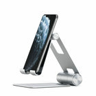 Satechi R1 Aluminum Hinge Holder Folder Stand - Silver-Silver colour and constructed from solid aluminum