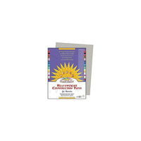Pacon SunWorks Groundwood Construction Paper - 9" x 12" - Grey - 500 Sheets-Colour: Gray